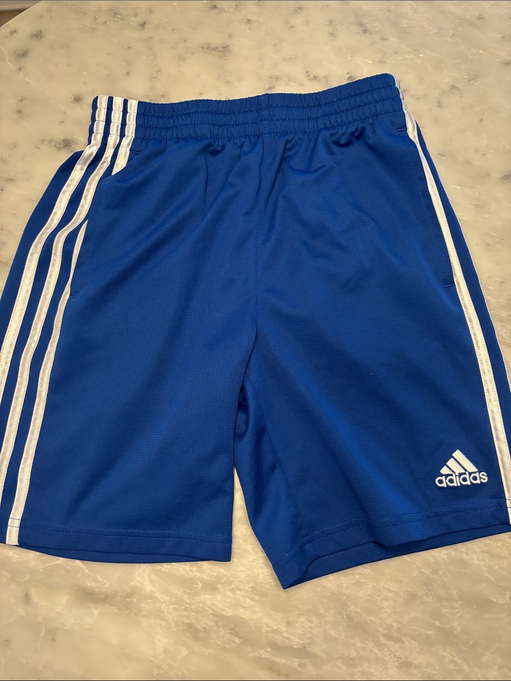 Adidas Kids Athletic Shorts Duo - Blue & Gray - Picture 6 of 6
